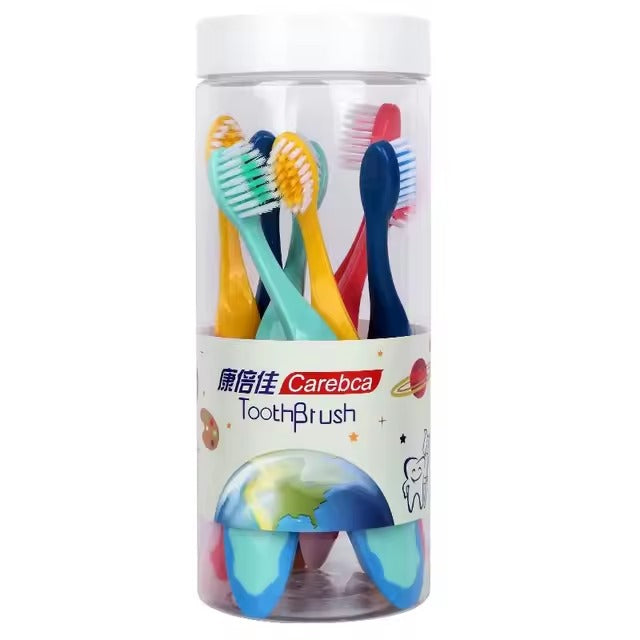 Children's Soft Bristle Toothbrush, Bucket Pack of 8 Pieces, 2-12 Year Old