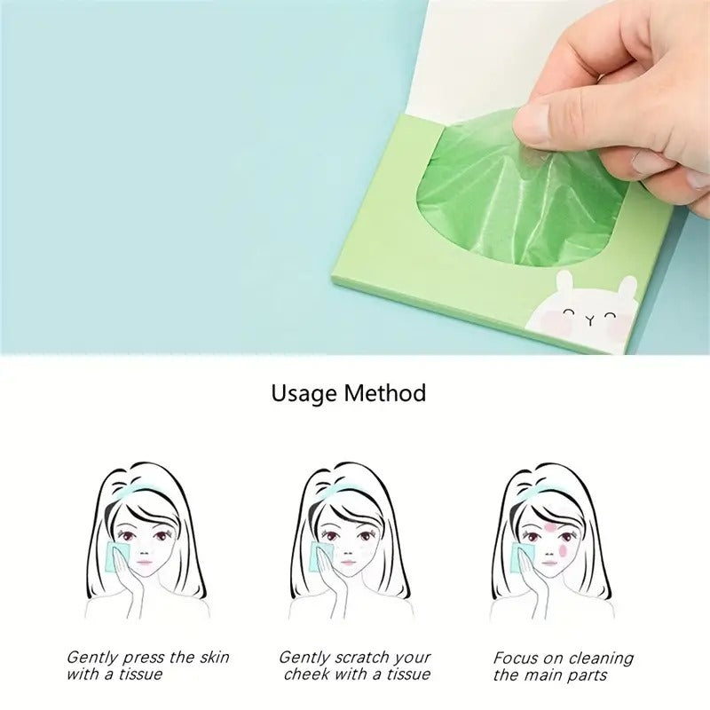 100pcs Boxed Scented Oil Absorbing Paper For Facial Oil Control And Cleansing
