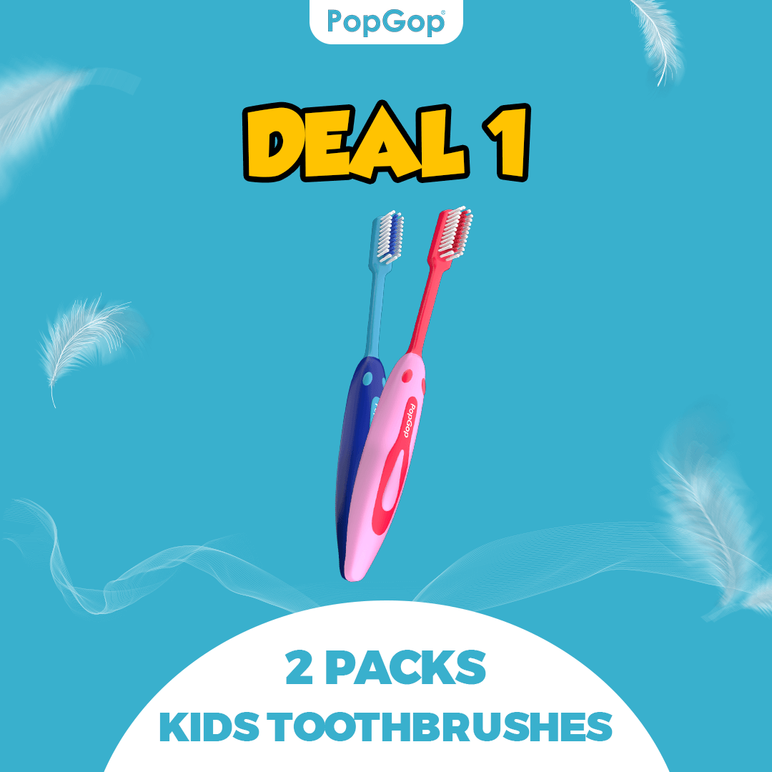 PopGop® Premium Baby Tooth Brushes (Budget Pack 2)