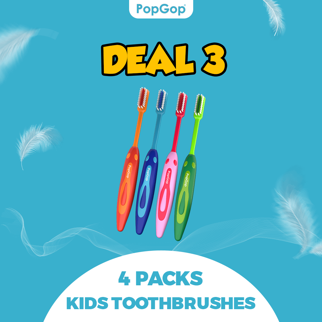 PopGop® Premium Baby Tooth Brushes (Budget Pack 4)