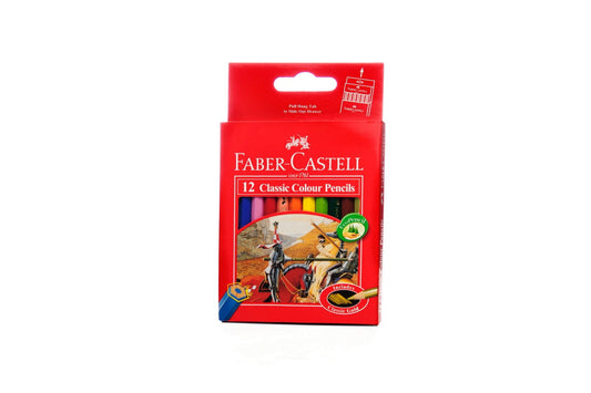 Faber Castell 12 Short Classic Colour Pencils - Stockist.pk