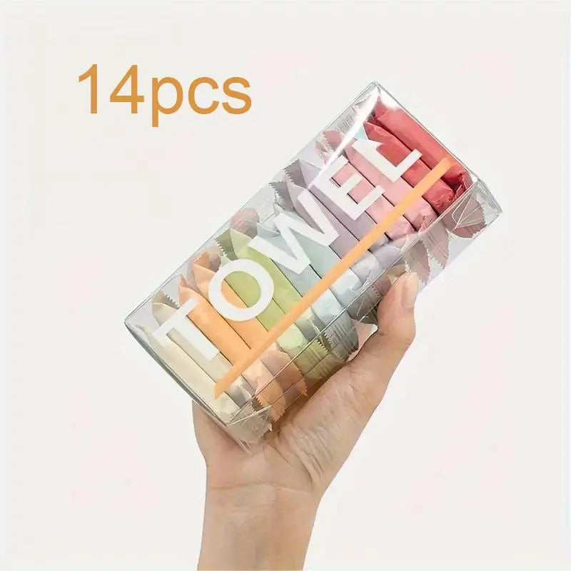 14pcs Portable Compressed Disposable Towels
