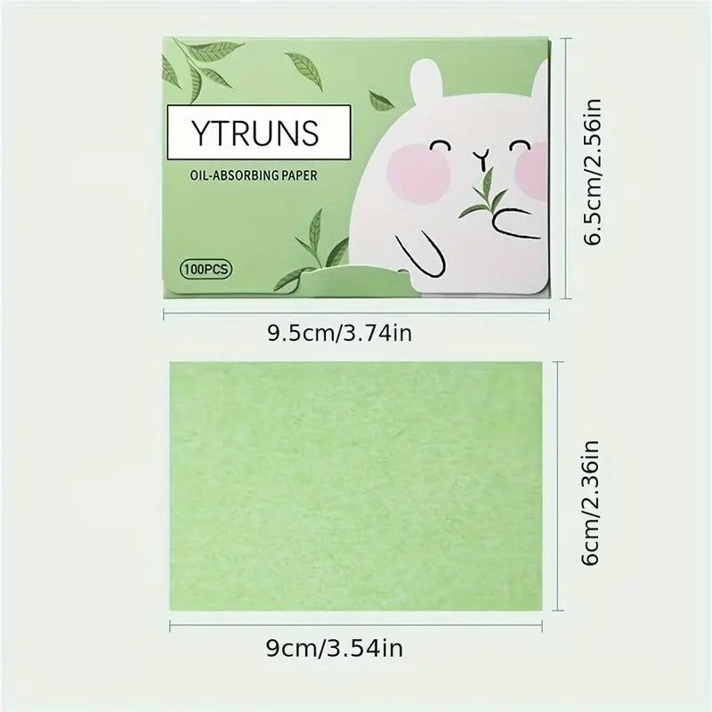 100pcs Boxed Scented Oil Absorbing Paper For Facial Oil Control And Cleansing