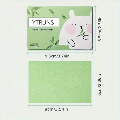 100pcs Boxed Scented Oil Absorbing Paper For Facial Oil Control And Cleansing
