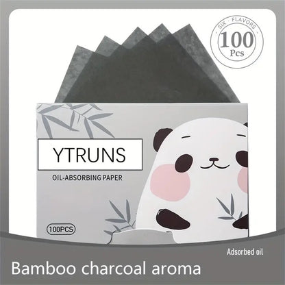 100pcs Boxed Scented Oil Absorbing Paper For Facial Oil Control And Cleansing